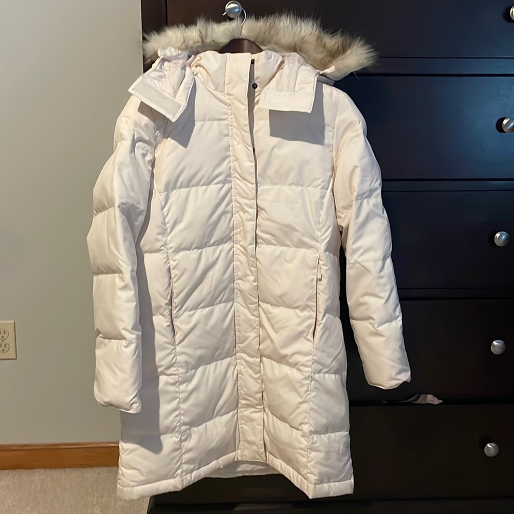LL Bean Ultrawarm 3 quarter length down coat. Size small petite.
